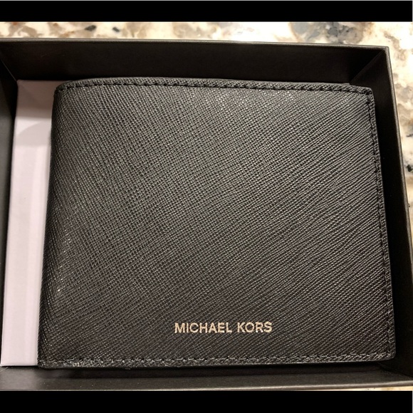 ❌SOLD❌ New Men’s Black Michael Kors Andy Wallet - Picture 2 of 7